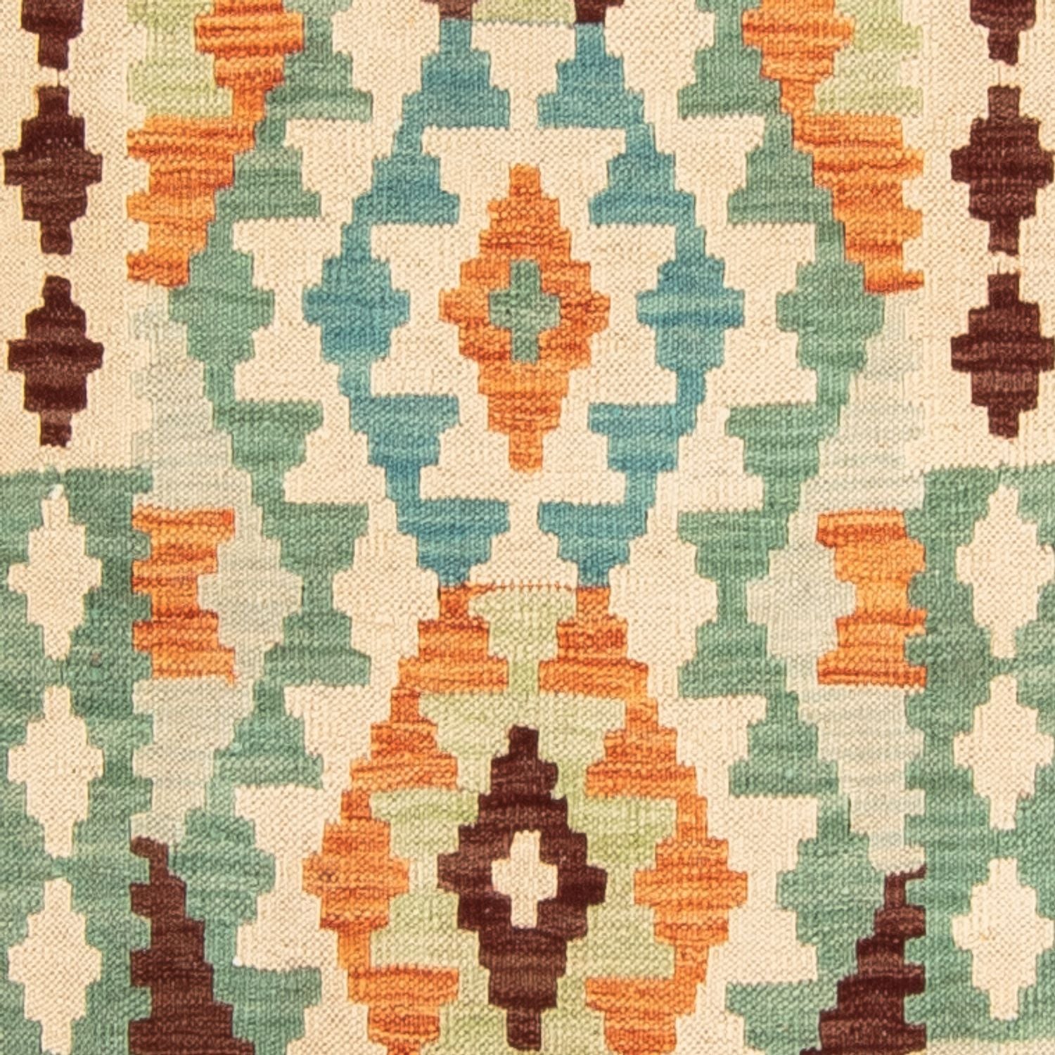 Tapis de couloir Tapis Kelim - Splash - 304 x 75 cm - multicolore
