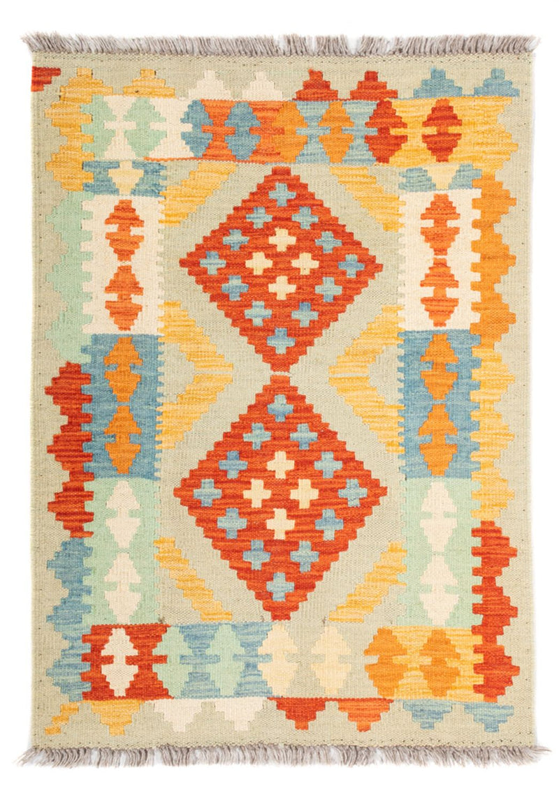 Tapis Kelim - Splash - 89 x 63 cm - multicolore