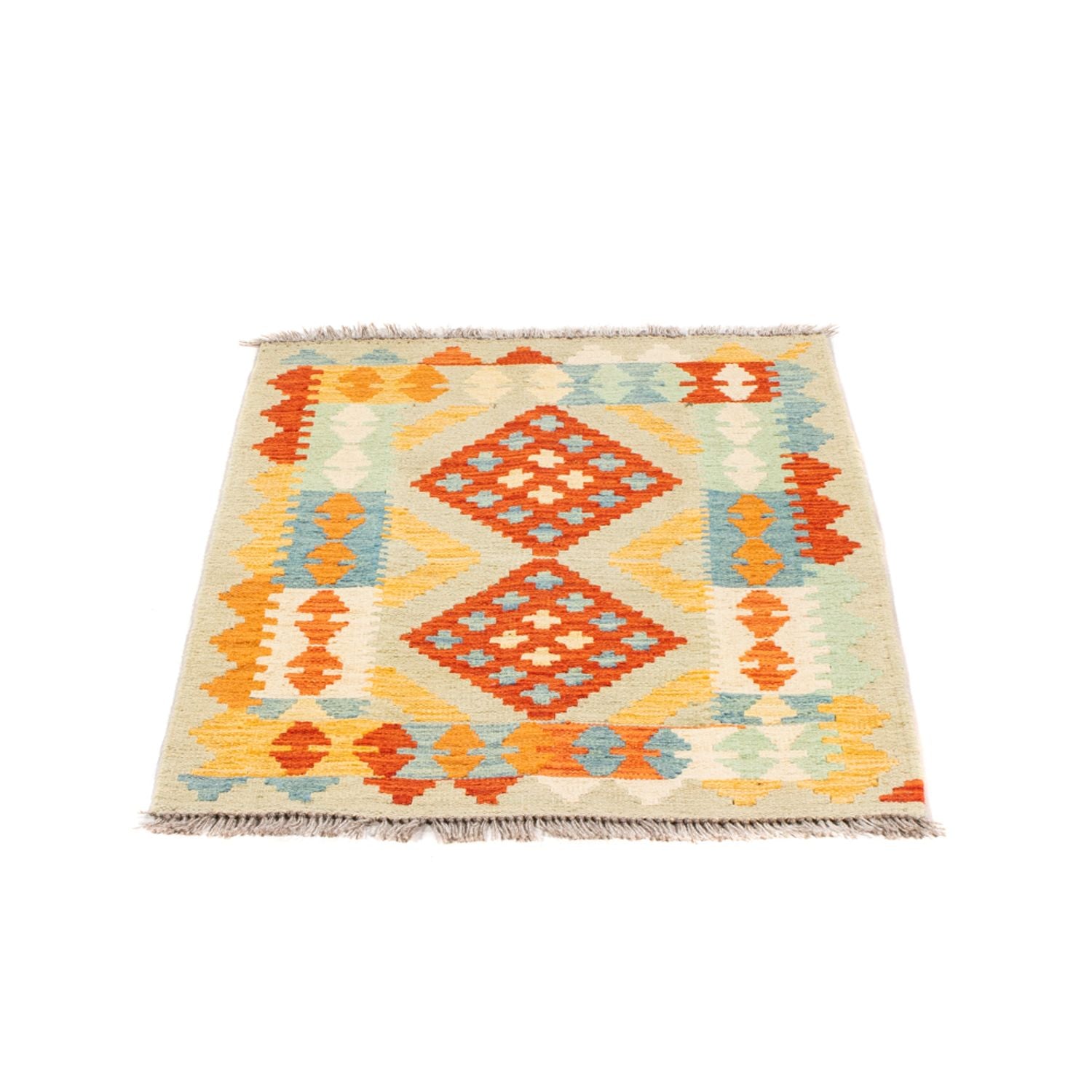 Tapis Kelim - Splash - 89 x 63 cm - multicolore