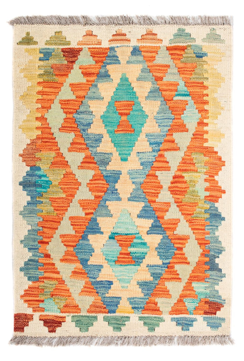 Tapis Kelim - Splash - 89 x 63 cm - multicolore