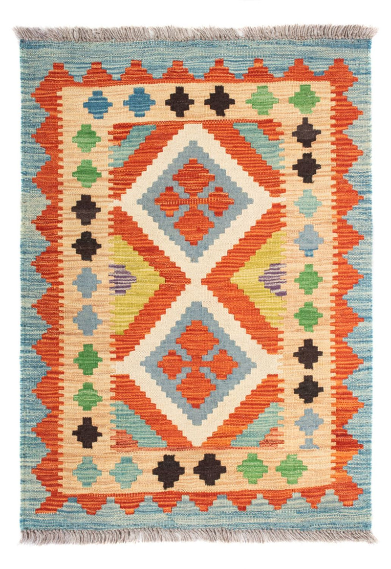 Tapis Kelim - Splash - 89 x 63 cm - multicolore