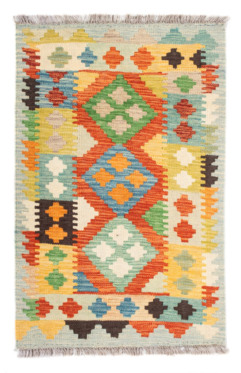 Tapis Kelim - Splash - 89 x 63 cm - multicolore
