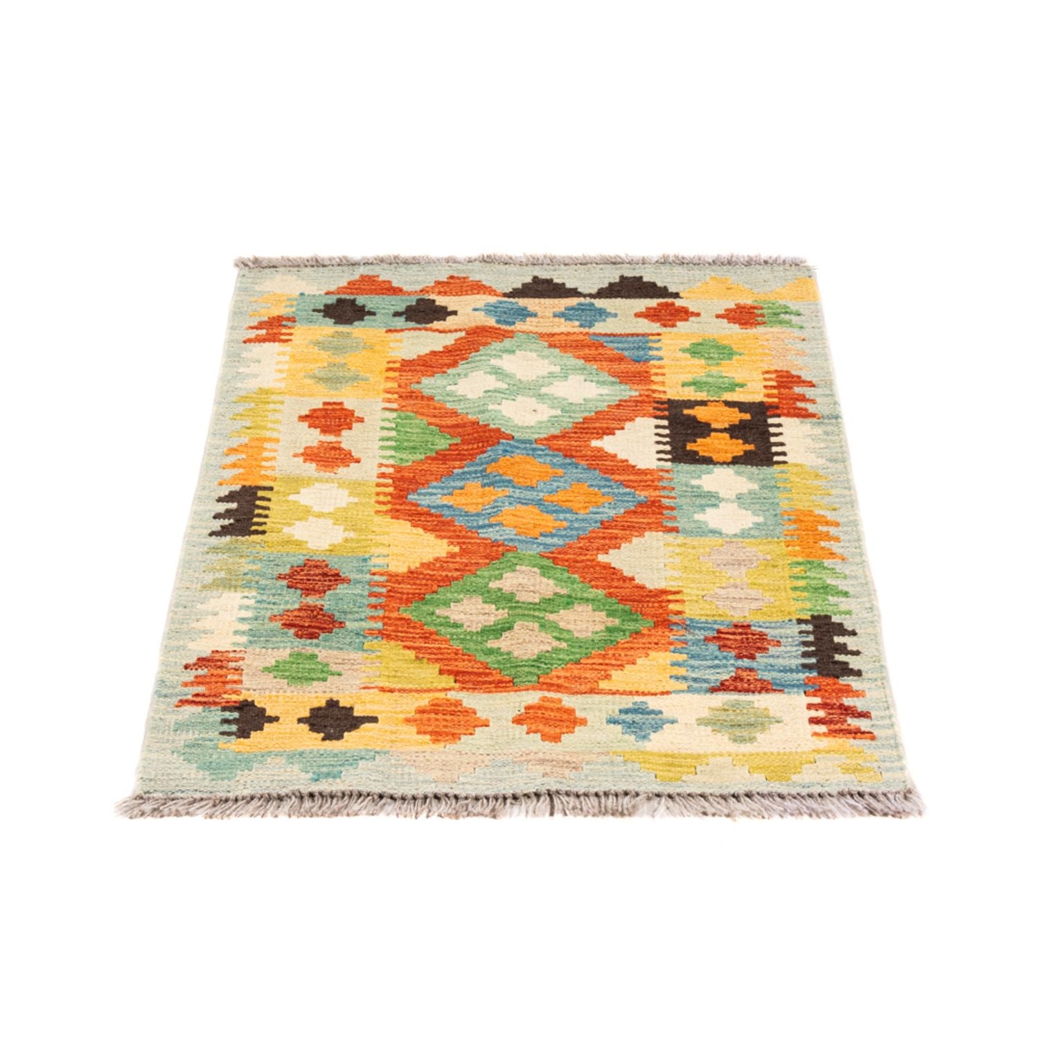 Tapis Kelim - Splash - 89 x 63 cm - multicolore