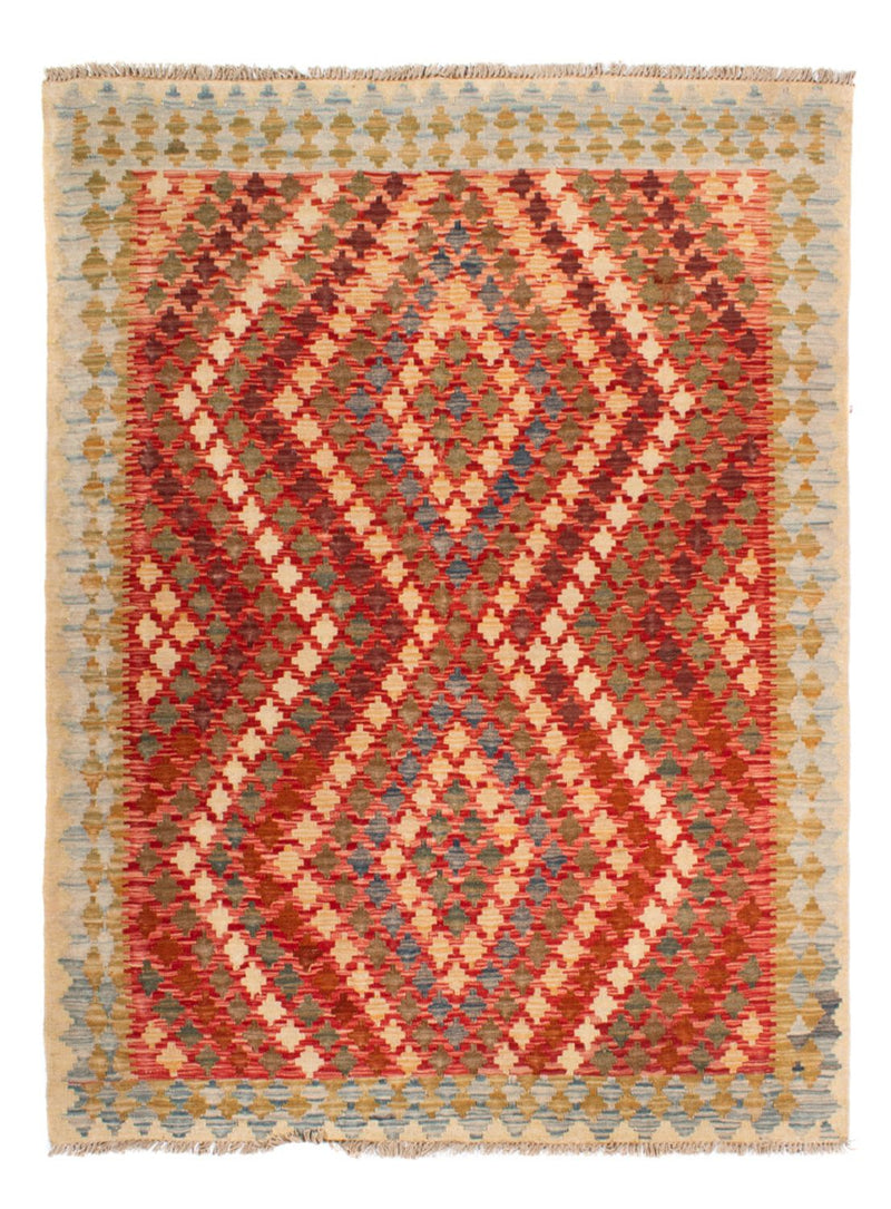 Tapis Kelim - Splash - 193 x 148 cm - multicolore