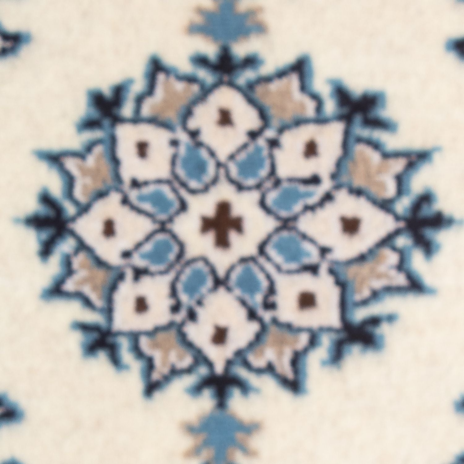 Tapis persan - Nain - 60 x 40 cm - crème