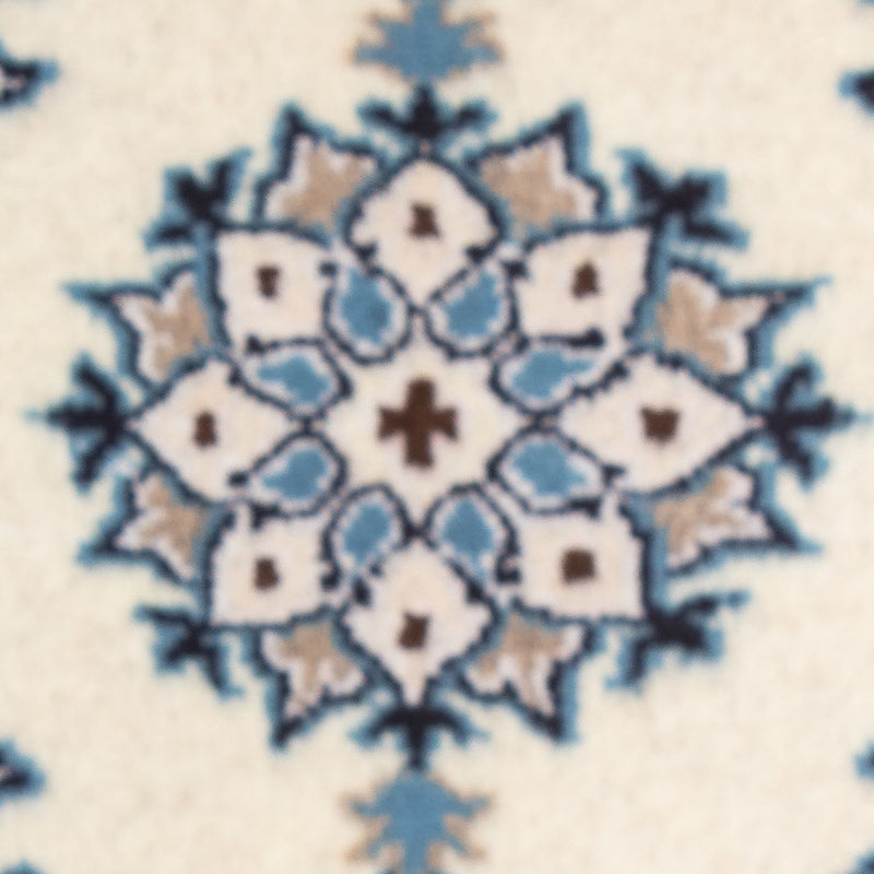 Tapis persan - Nain - 60 x 40 cm - crème