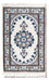 Tapis persan - Nain - 60 x 40 cm - bleu clair