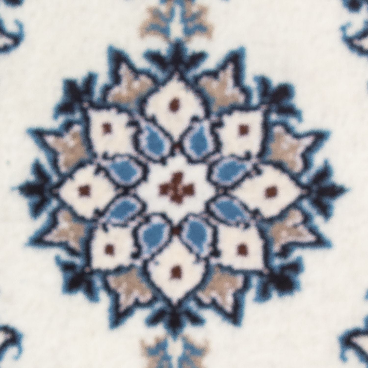 Tapis persan - Nain - 60 x 40 cm - bleu clair