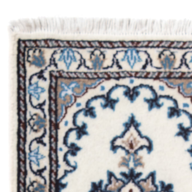 Tapis persan - Nain - 60 x 40 cm - bleu clair