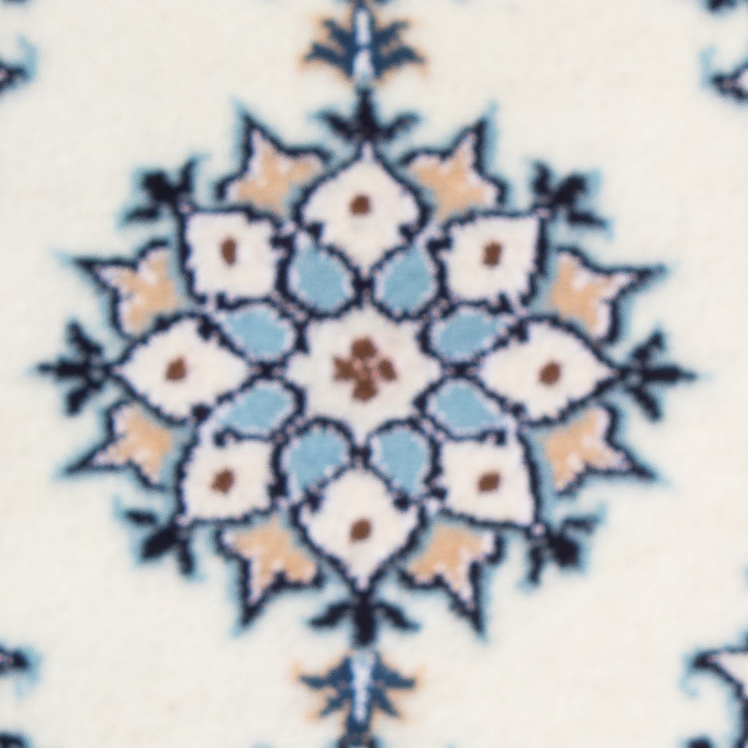 Tapis persan - Nain - 60 x 40 cm - bleu clair