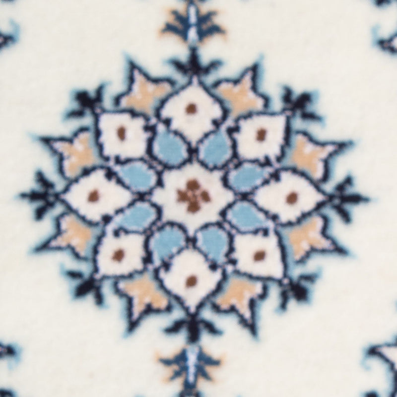 Tapis persan - Nain - 60 x 40 cm - bleu clair