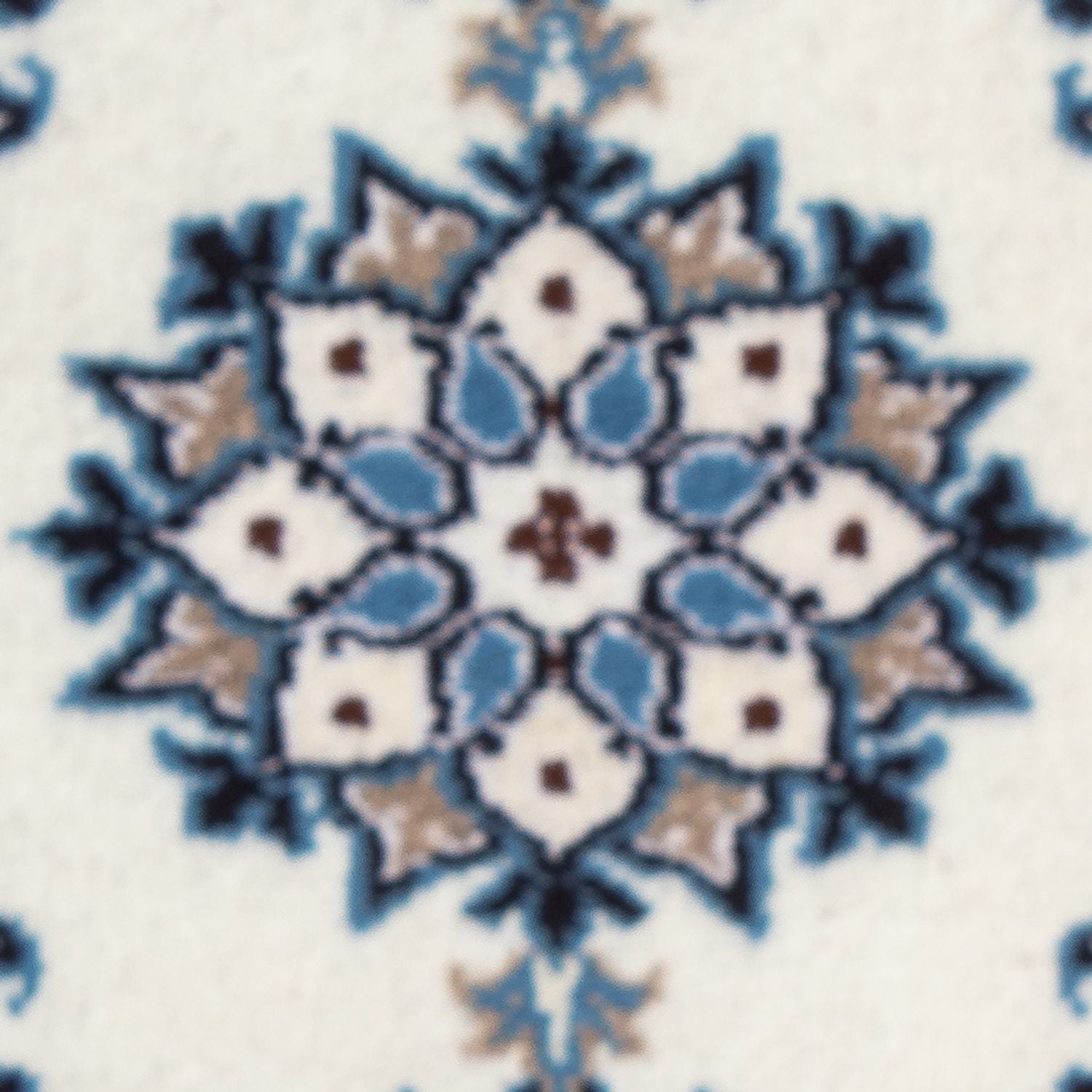 Tapis persan - Nain - 60 x 40 cm - bleu clair