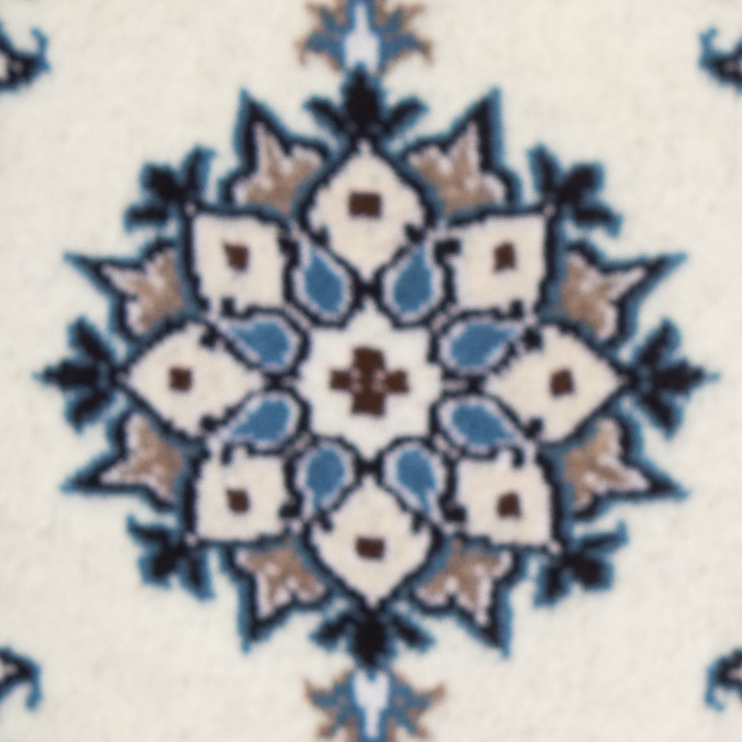 Tapis persan - Nain - 60 x 40 cm - bleu clair