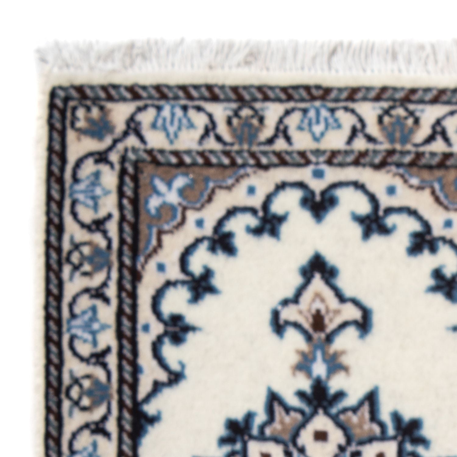 Tapis persan - Nain - 60 x 40 cm - bleu clair