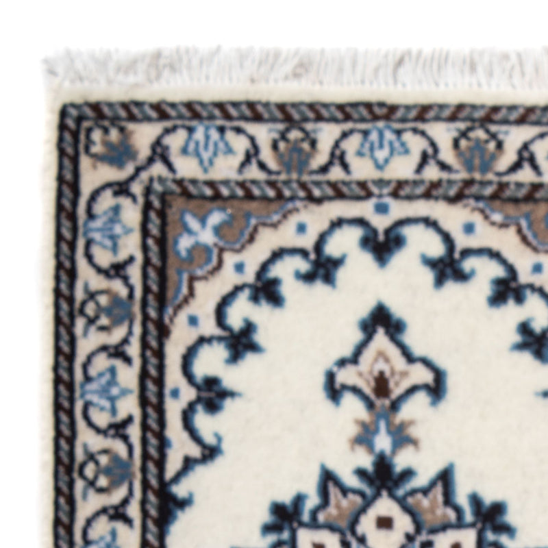 Tapis persan - Nain - 60 x 40 cm - bleu clair