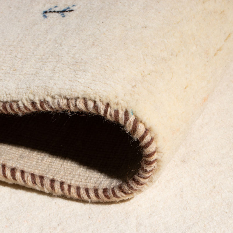 Tapis Gabbeh - Persan - 160 x 75 cm - crème