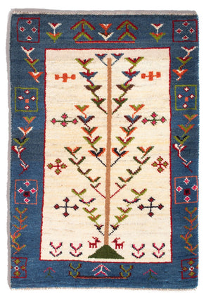 Tapis Gabbeh - Persan - 92 x 63 cm - multicolore