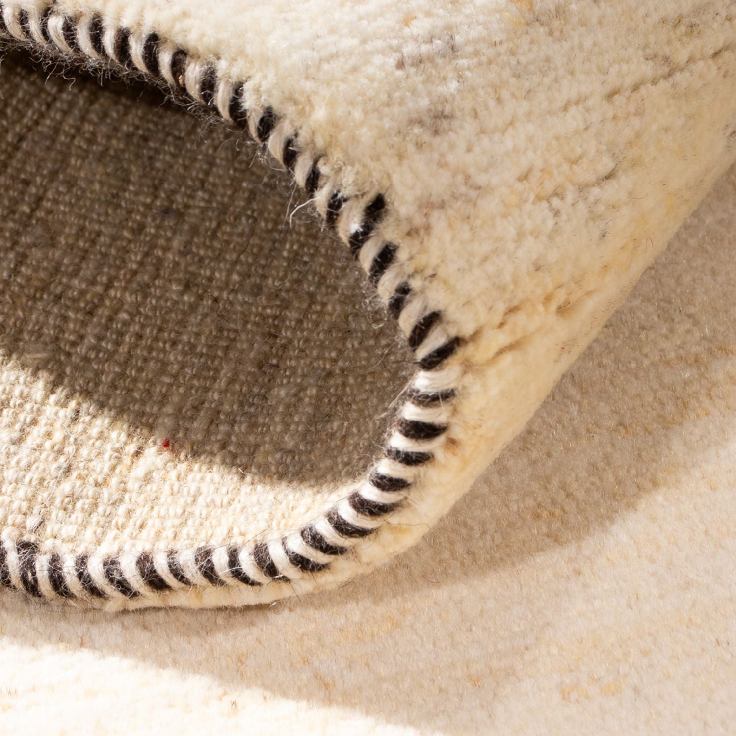 Tapis Gabbeh - Persan - 137 x 72 cm - crème