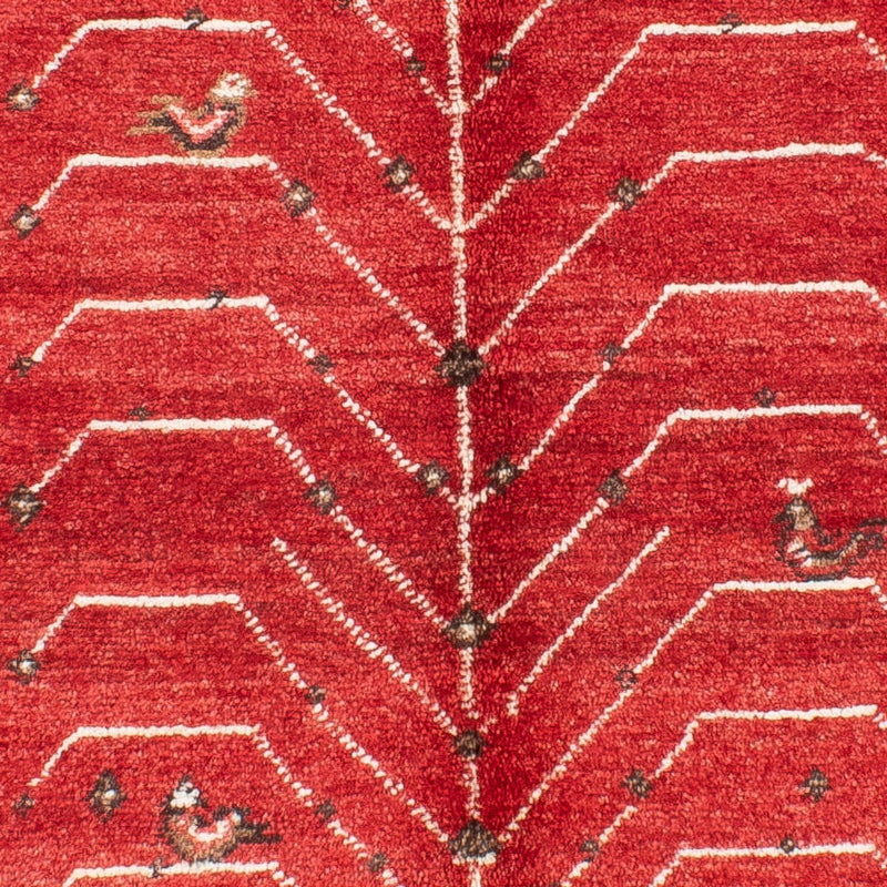 Tapis Gabbeh - Persan - 191 x 147 cm - rouge