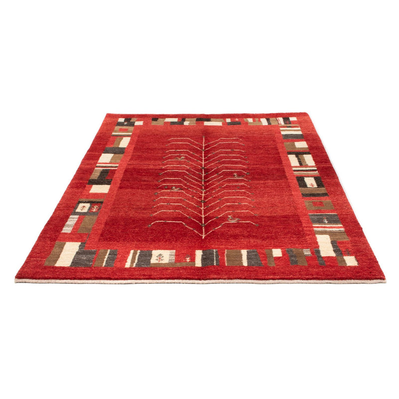 Tapis Gabbeh - Persan - 191 x 147 cm - rouge