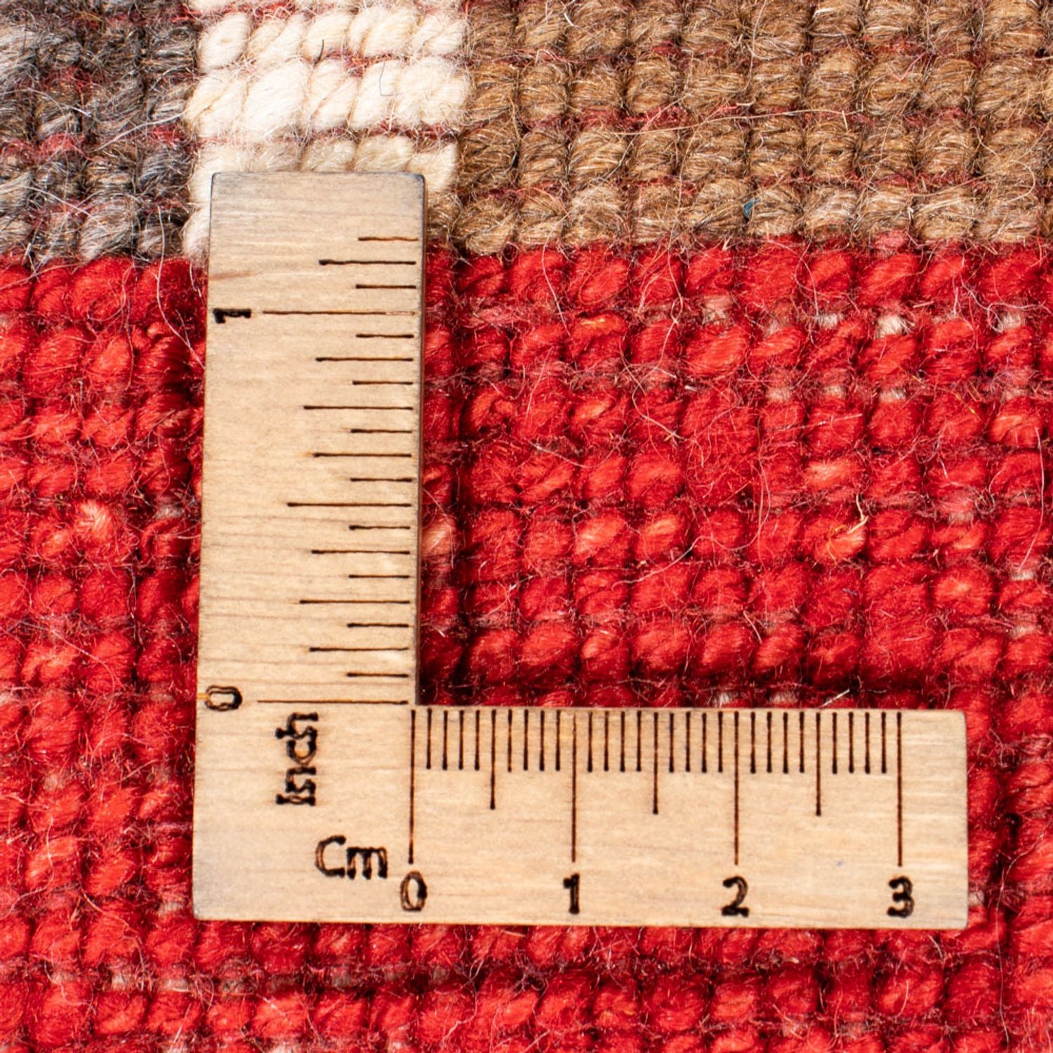 Tapis Gabbeh - Persan - 191 x 147 cm - rouge