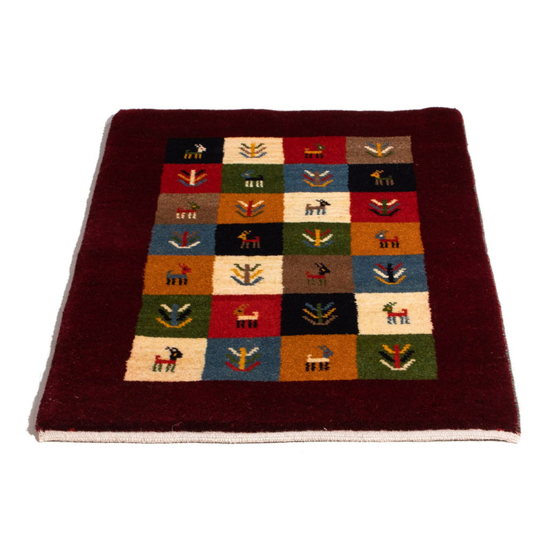 Tapis Gabbeh - Persan - 88 x 61 cm - multicolore