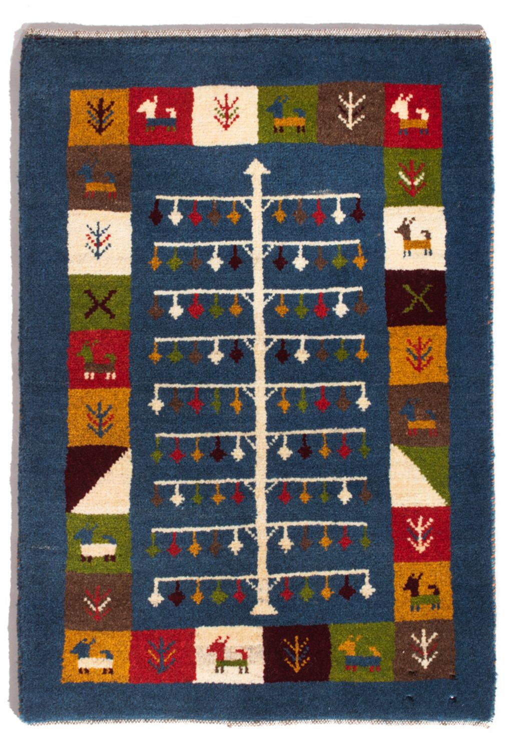 Tapis Gabbeh - Persan - 90 x 62 cm - multicolore