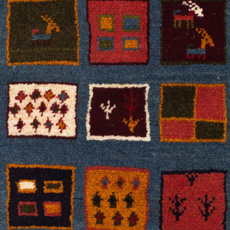 Tapis Gabbeh - Persan - 90 x 65 cm - multicolore