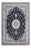 Tapis persan - Nain - 239 x 166 cm - bleu foncé