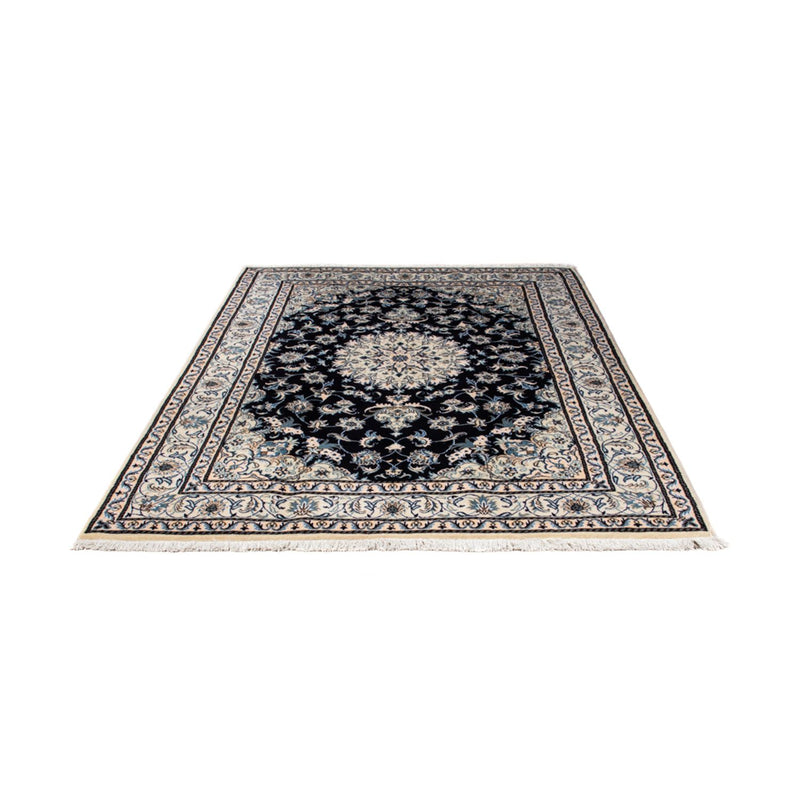 Tapis persan - Nain - 239 x 166 cm - bleu foncé