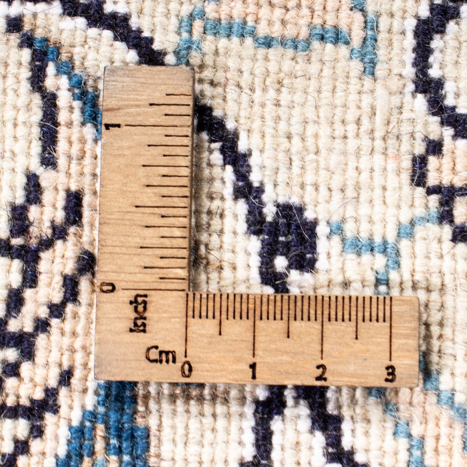 Tapis persan - Nain - 239 x 166 cm - bleu foncé