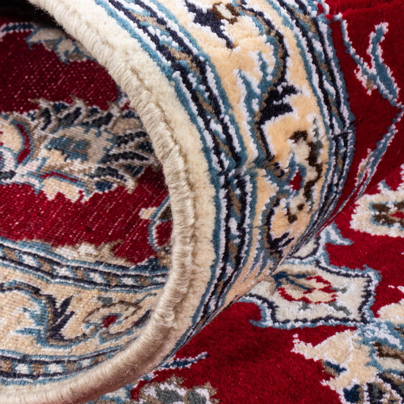 Tapis de couloir Tapis persan - Nain - 296 x 81 cm - rouge