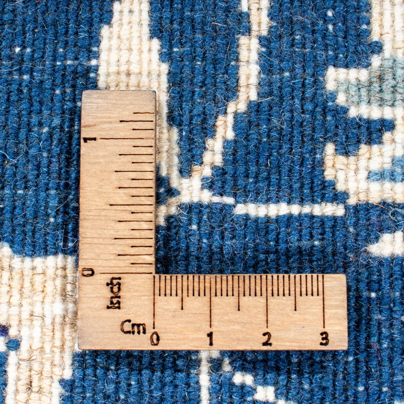 Tapis de couloir Tapis persan - Nain - 254 x 79 cm - bleu foncé