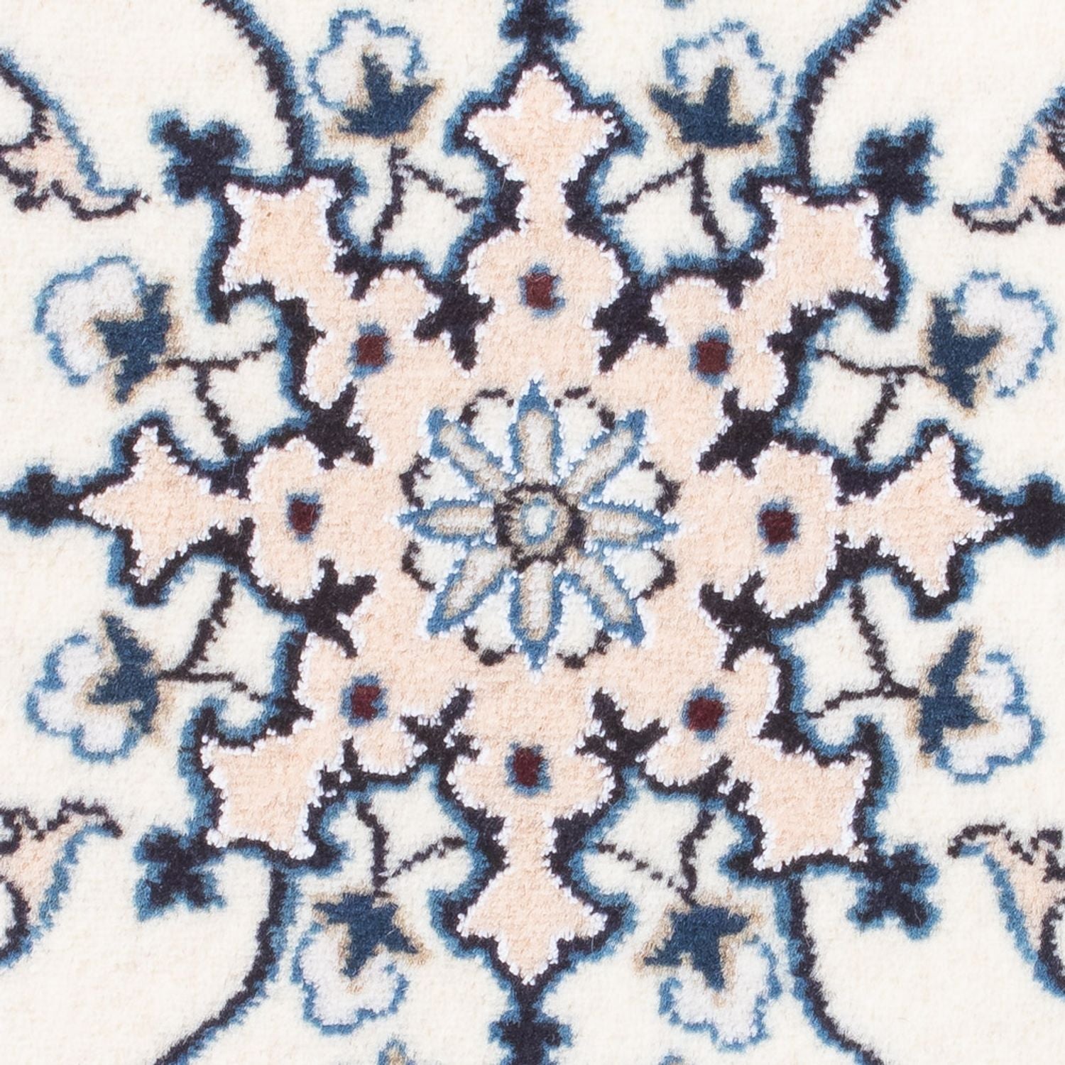 Tapis persan - Nain - 90 x 60 cm - crème