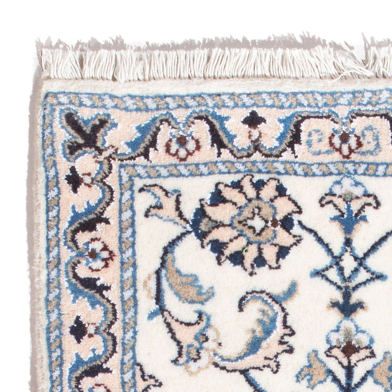 Tapis persan - Nain - 90 x 60 cm - crème