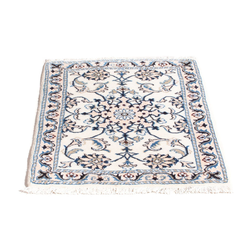 Tapis persan - Nain - 90 x 60 cm - crème