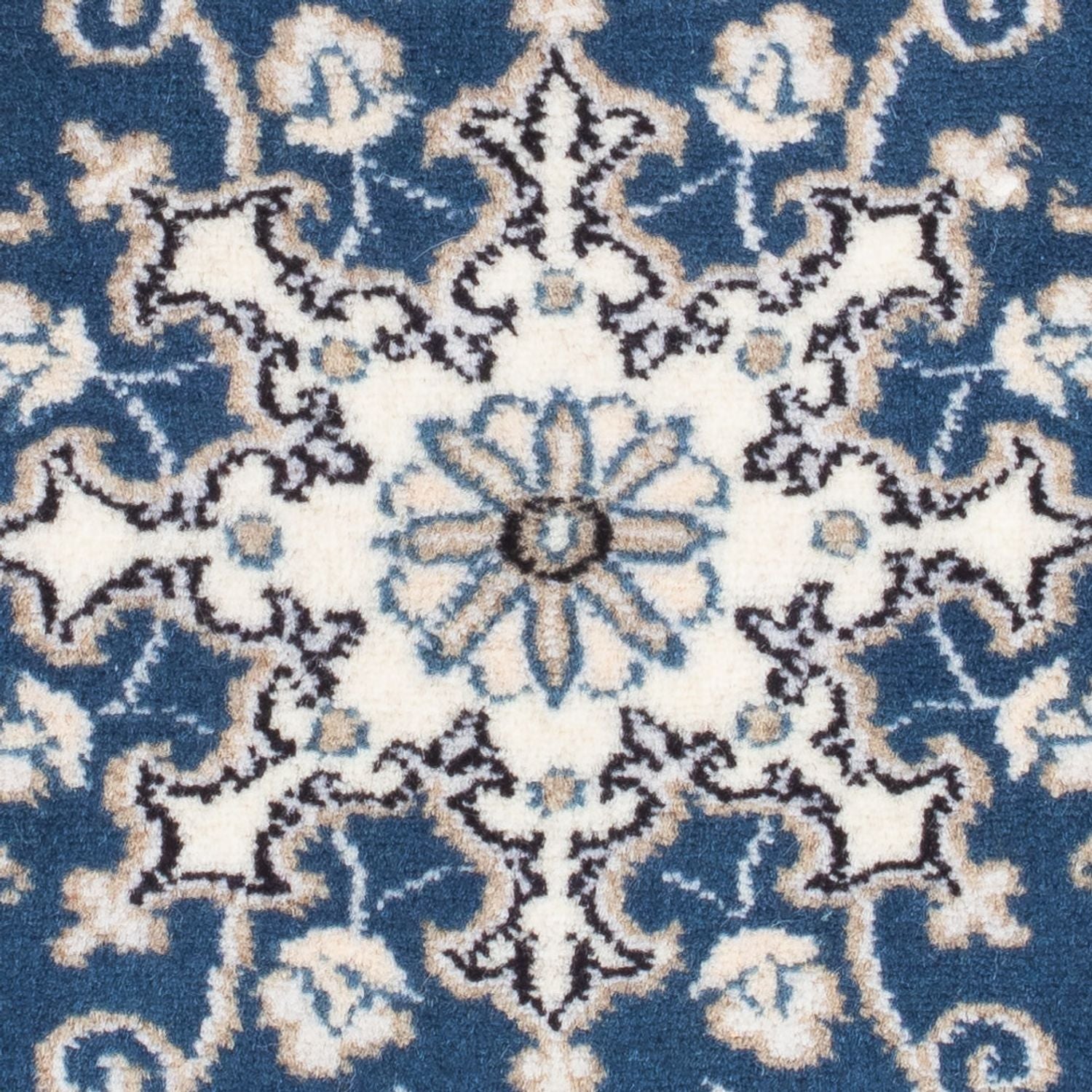 Tapis persan - Nain - 90 x 60 cm - bleu