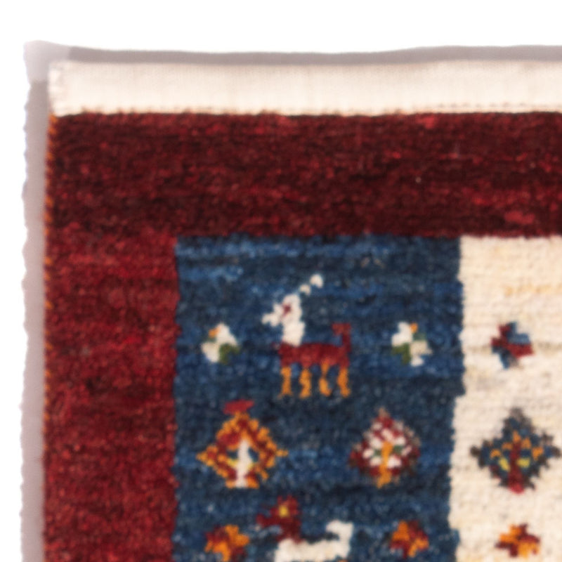 Tapis Gabbeh - Persan - 60 x 40 cm - multicolore