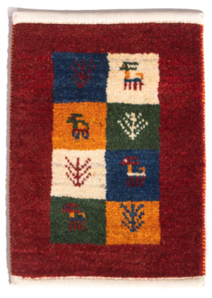 Tapis Gabbeh - Persan - 60 x 40 cm - multicolore