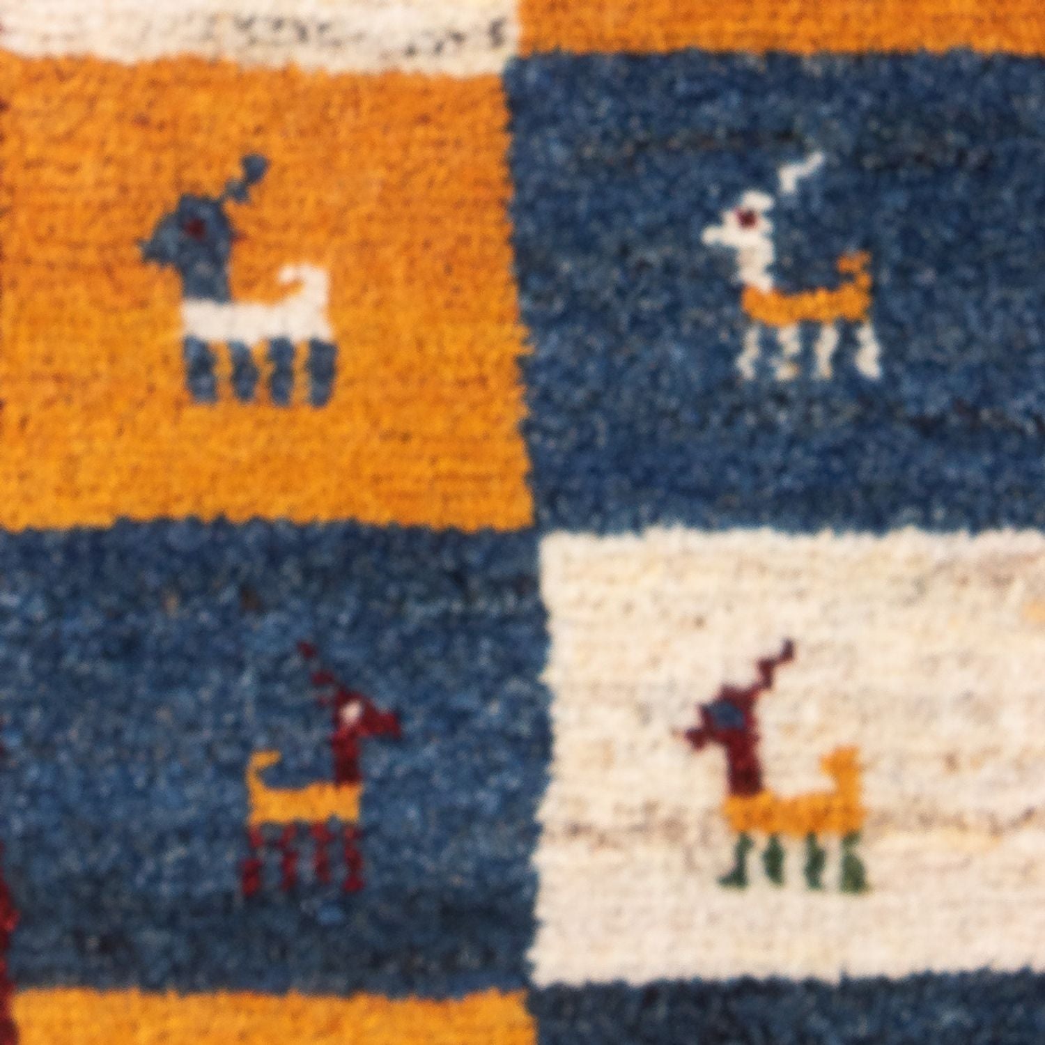Tapis Gabbeh - Persan - 60 x 40 cm - multicolore