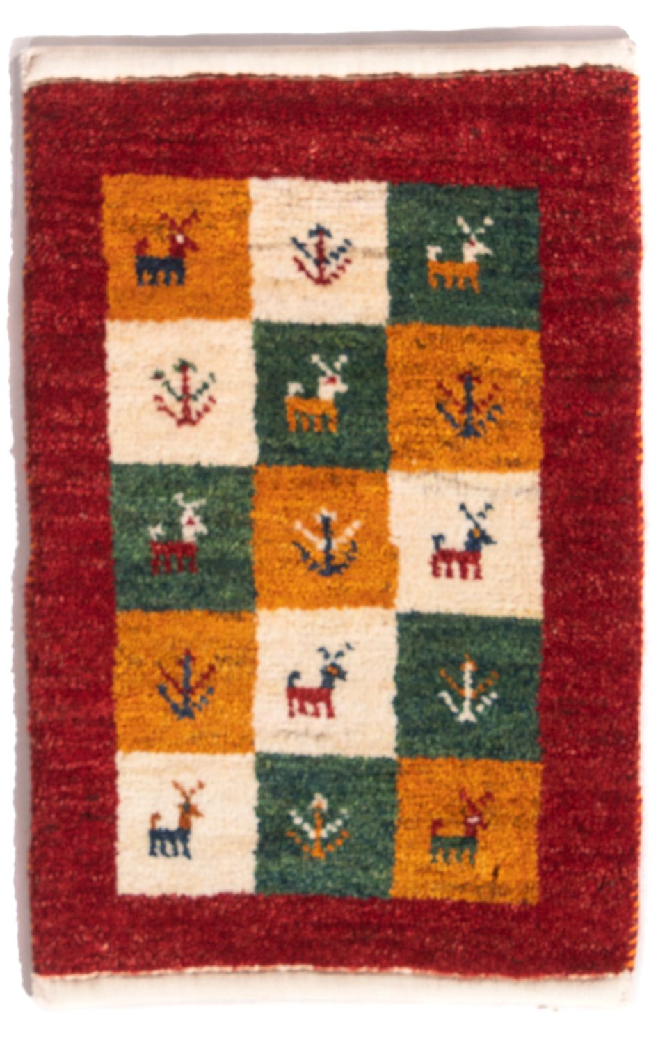 Tapis Gabbeh - Persan - 60 x 40 cm - multicolore