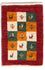 Tapis Gabbeh - Persan - 60 x 40 cm - multicolore