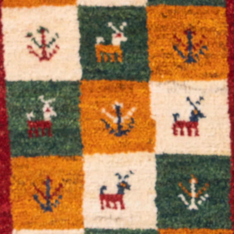 Tapis Gabbeh - Persan - 60 x 40 cm - multicolore