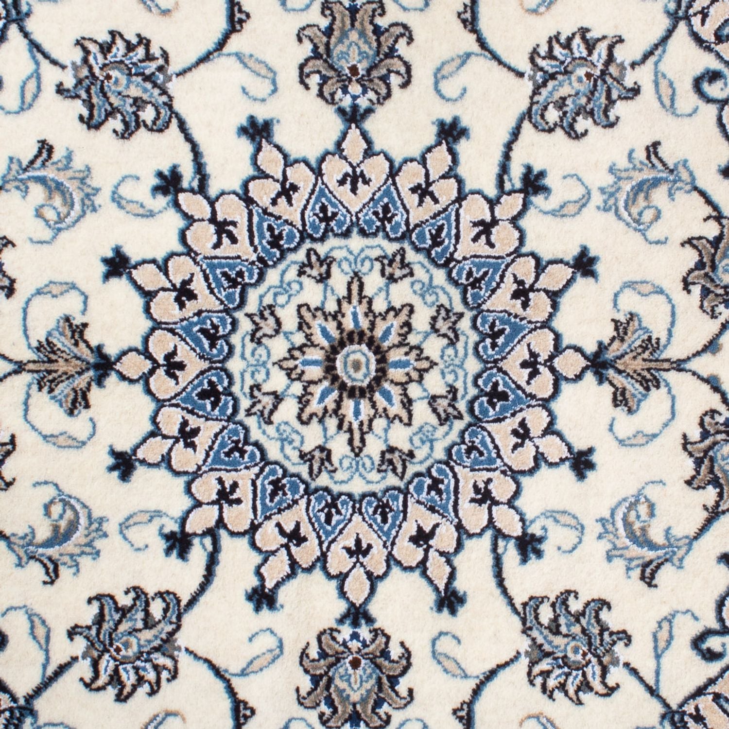 Tapis persan - Nain - 139 x 88 cm - crème