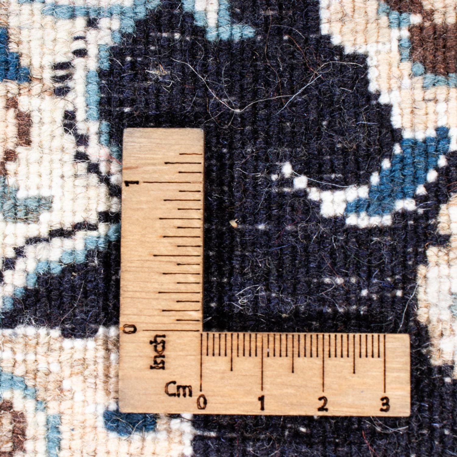 Tapis de couloir Tapis persan - Nain - 287 x 79 cm - bleu foncé