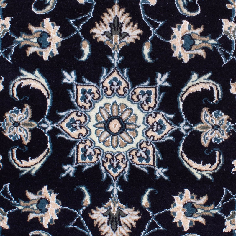 Tapis persan - Nain - 141 x 72 cm - bleu foncé