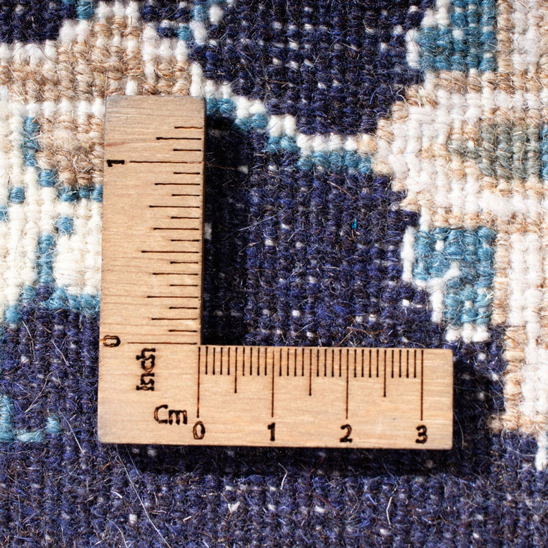 Tapis persan - Nain - 141 x 72 cm - bleu foncé