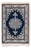 Tapis persan - Nain - 60 x 40 cm - bleu foncé