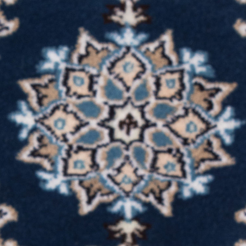 Tapis persan - Nain - 60 x 40 cm - bleu foncé