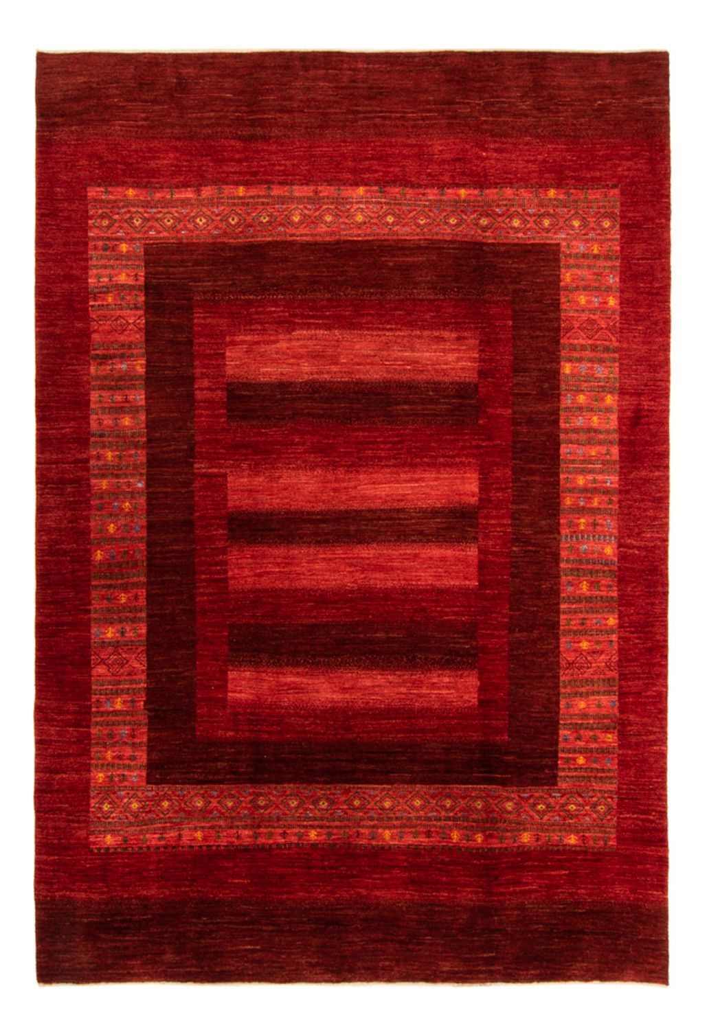 Gabbeh Teppich - Loribaft Perser - 286 x 204 cm - rot